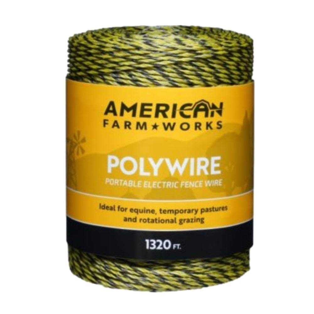American FarmWorks Pw1320y6-afw 1,320 ft. x 180 lb. Polywire Electric Fencing 1213201 - Cheap Fitting