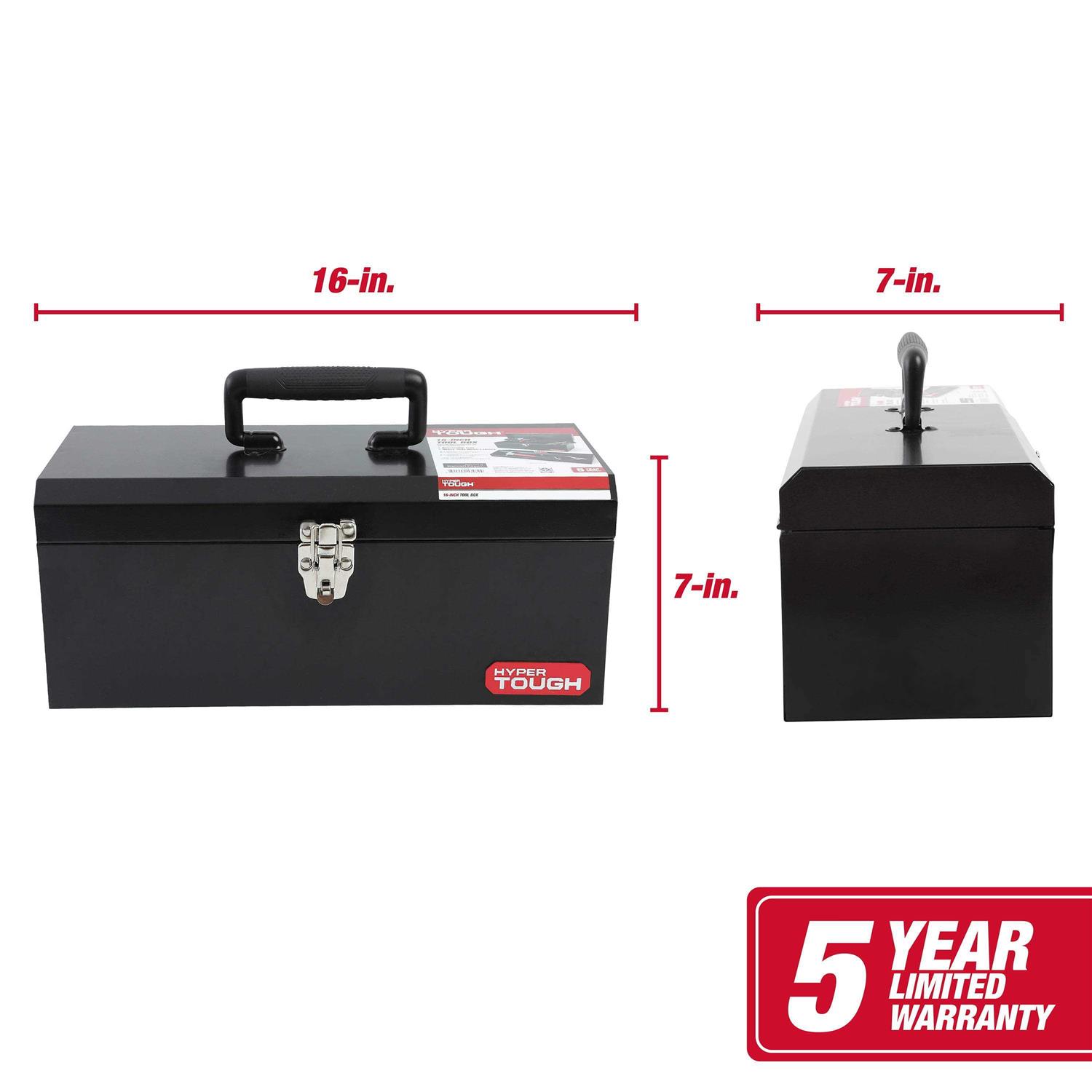 Hyper Tough Metal Toolbox with Removeable Tray - Cheap Fitting