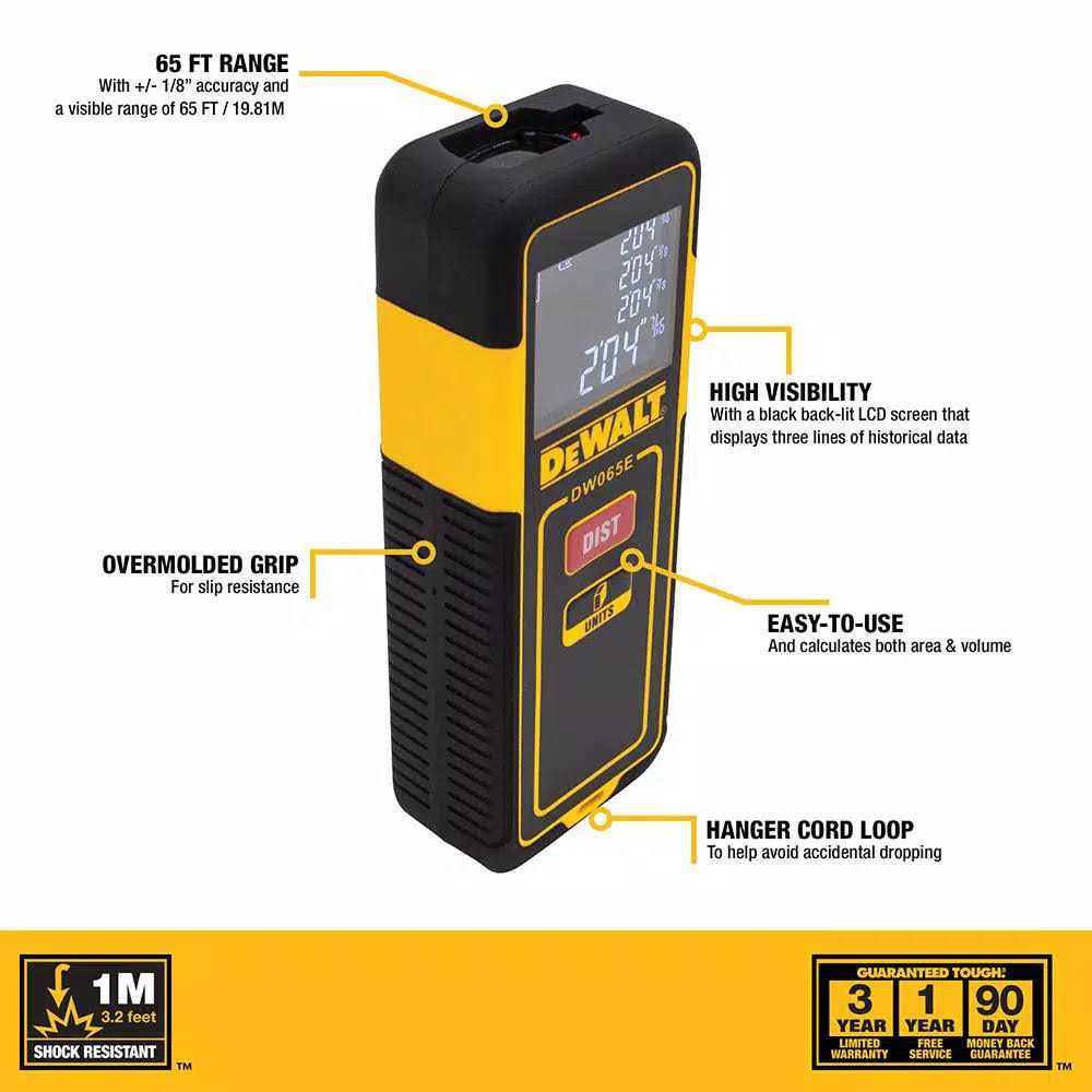 Dewalt 65 ft Laser Distance Measurer DW065E - Cheap Fitting