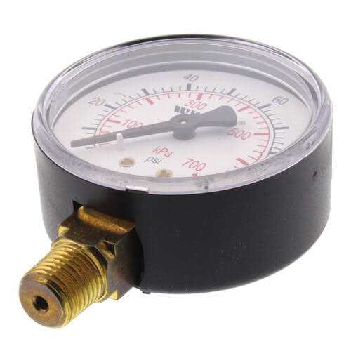 Watts 0121640 LFDPG1 2-1/2 Pressure Gauge - Cheap Fitting