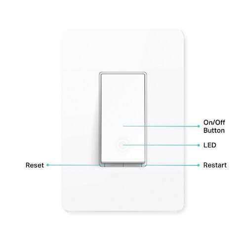TP-Link Kasa Smart KS205 Wi-Fi Light Switch w/ Remotely Control Customizable Away Mode - Cheap Fitting
