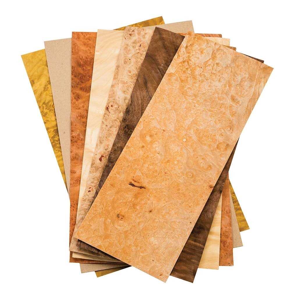 Sauers Mixed Burl Variety Veneer Pack - Cheap Fitting