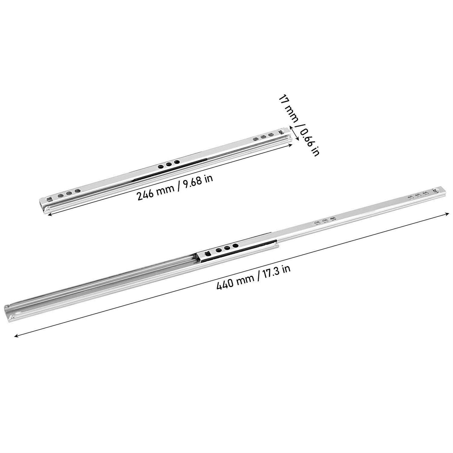 Full Extension Ball Bearing Side JEUIHAU 20 Pack Full Extension Drawer Slide - Cheap Fitting