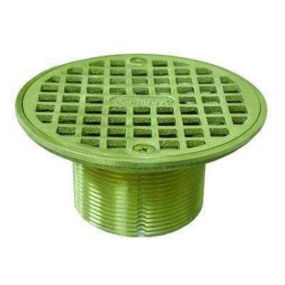 Jones Stephens 2 IPS Metal Spud with 4 Polished Brass Round Cast Strainer D60982 - Cheap Fitting