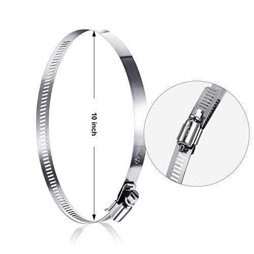 Boao 4 Pieces Adjustable 304 Stainless Steel Duct Clamps Hose Clamp - Cheap Fitting