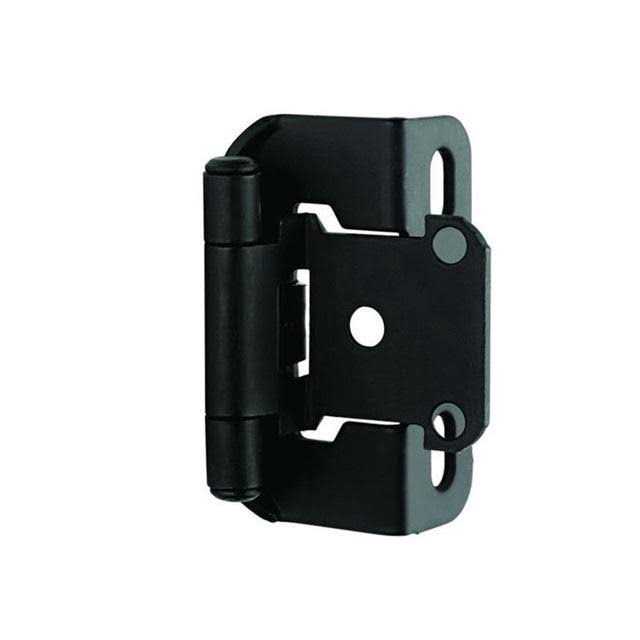 Amerock 1/2in Overlay Self-Closing Partial Wrap Hinge BPR7550FB - Cheap Fitting