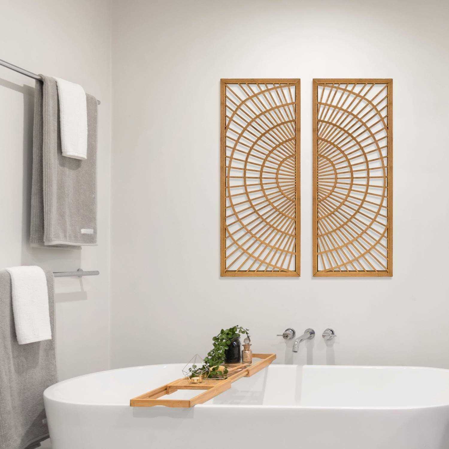 Stratton Home Decor Natural Wood Wall Panel Set - Cheap Fitting