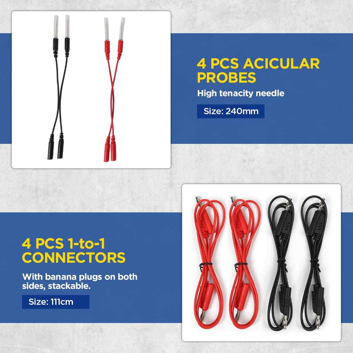Cmtool Multimeter Test Leads Kit 92 Pieces Electrical Multimeter Leads Kit with Case Relay Tester Automotive Back Probe Kit Power Circuit Multimeter - Cheap Fitting