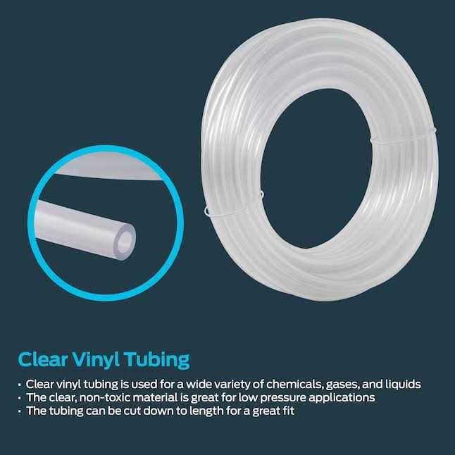 EZ-flo ID PVC Clear Vinyl Tubing - Cheap Fitting