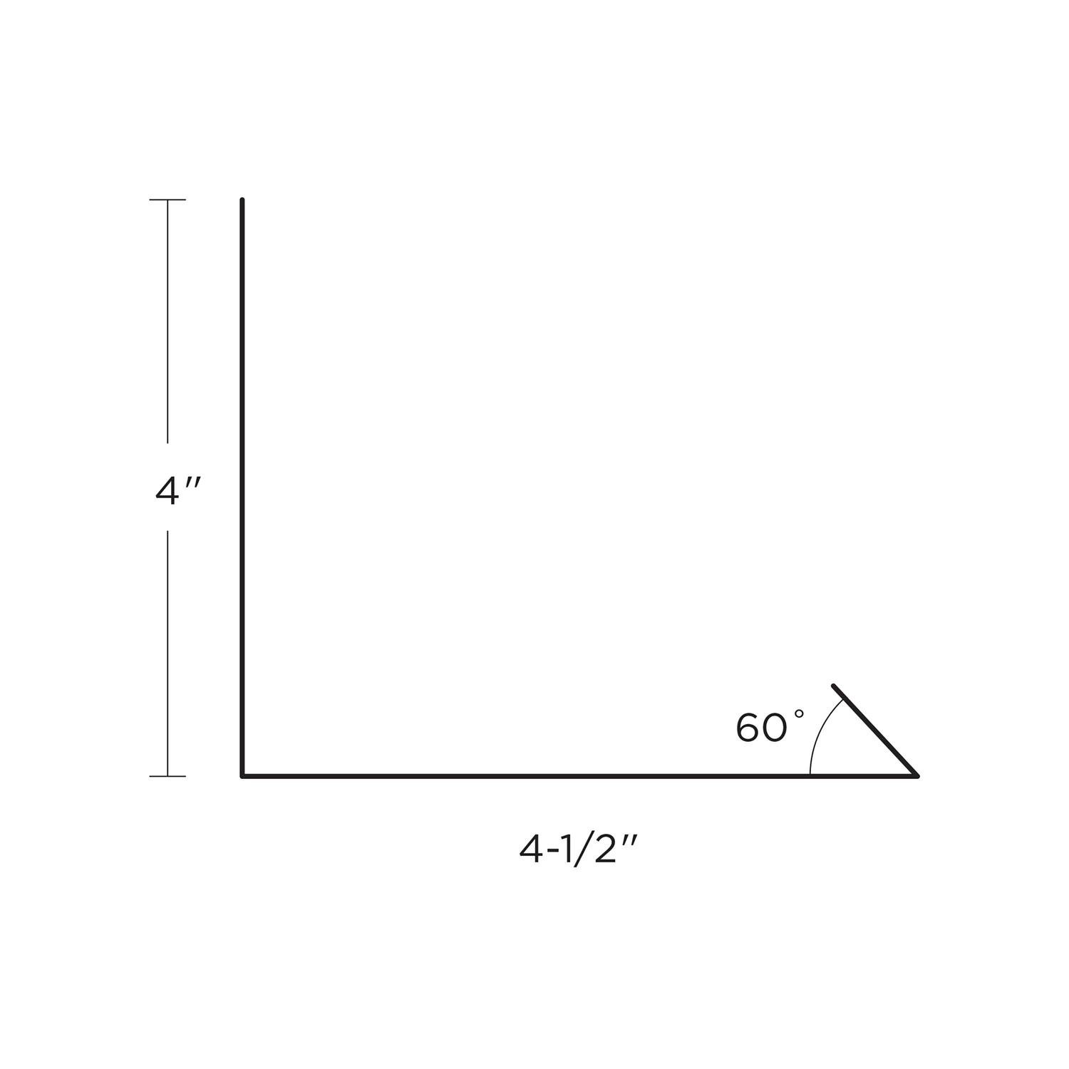Union Corrugating GSEWF 4.5 x 4 Galvanized Steel Step Flashing - Cheap Fitting