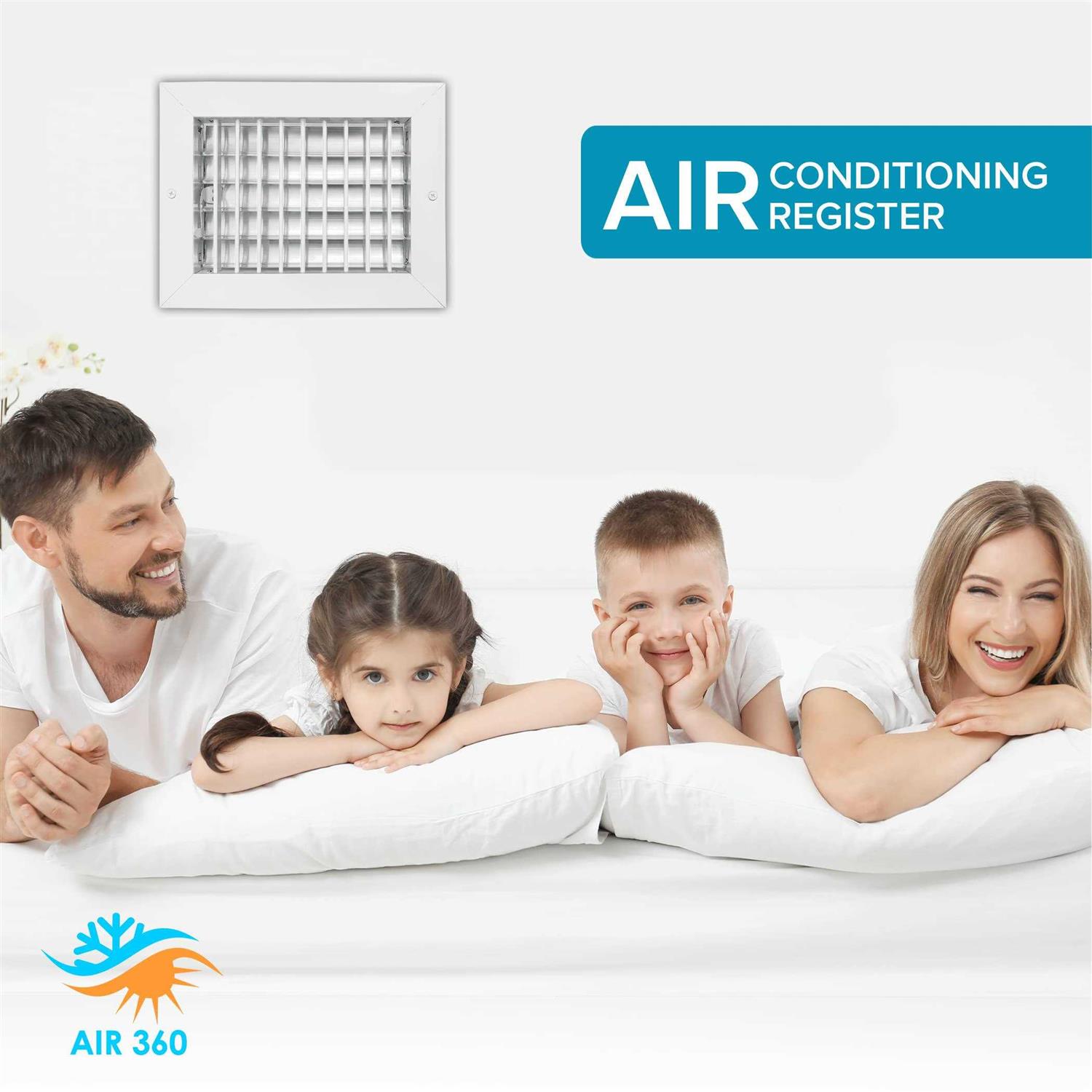 Air 360 Air Vent Covers Wall AC Grille – Premium Register Vent Cover – Durable Rustproof Aluminum - Cheap Fitting