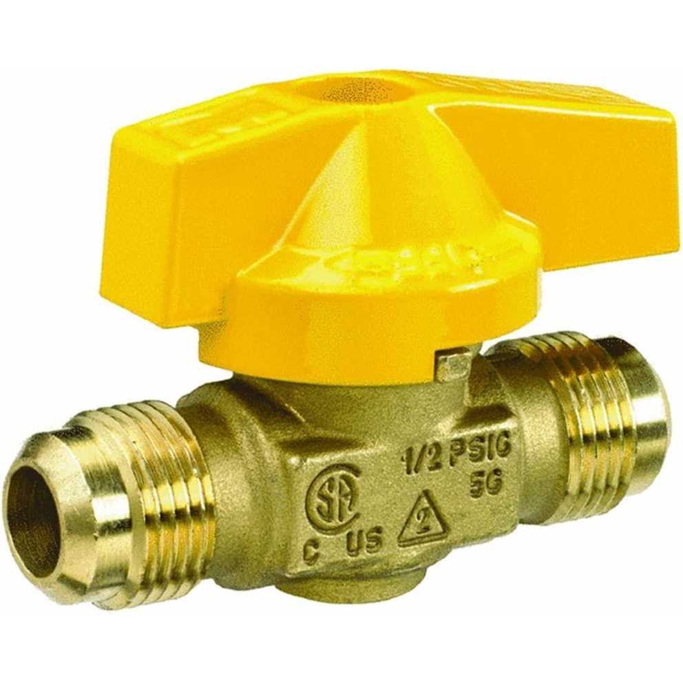 Homewerks 3/8 in. Brass Flare Gas Ball Valve - Cheap Fitting