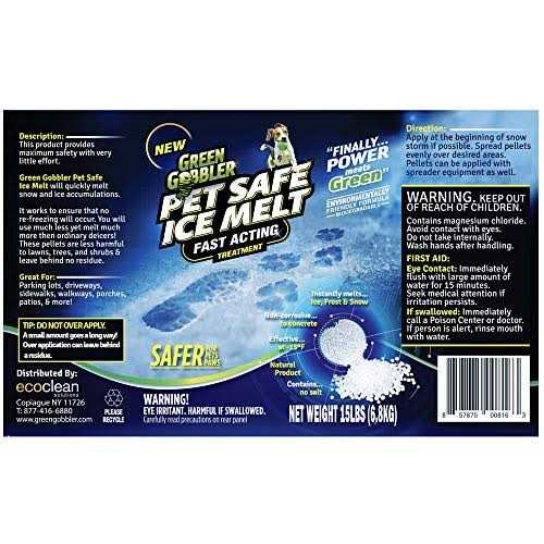 Green Gobbler Pet Safe Ice Melt Effective to -15° Fahrenheit - Cheap Fitting