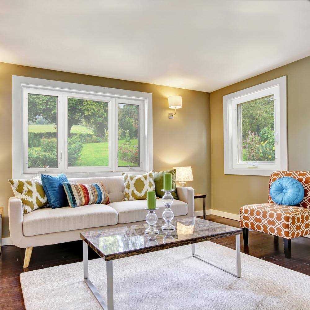 TAFCO WINDOWS 36 in. x 60 in. Right-Hand Vinyl Casement Window with Screen in White - Cheap Fitting