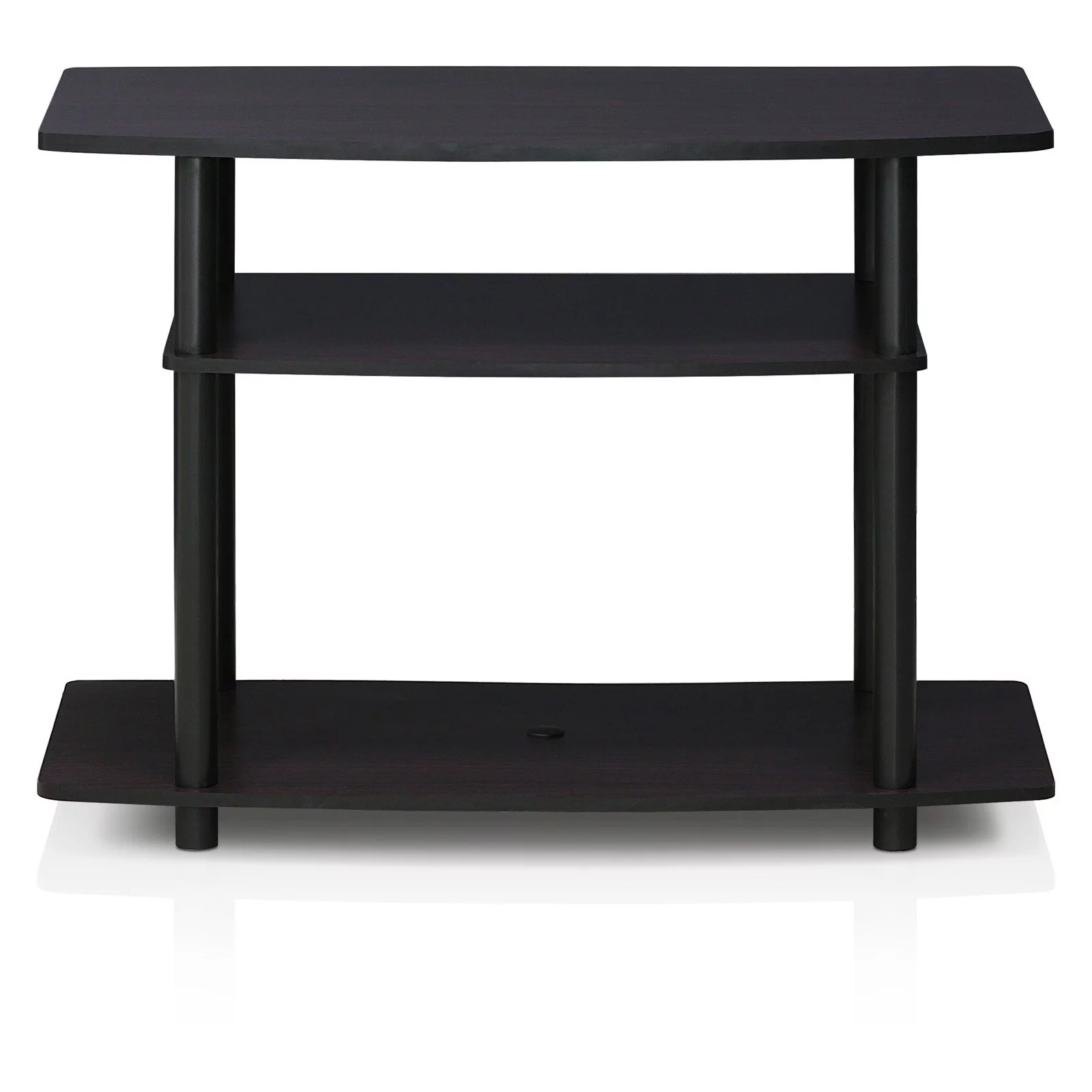 Furinno 13192DWN Turn-N-Tube No Tools 3-Tier TV Stand, Dark Walnut - Cheap Fitting