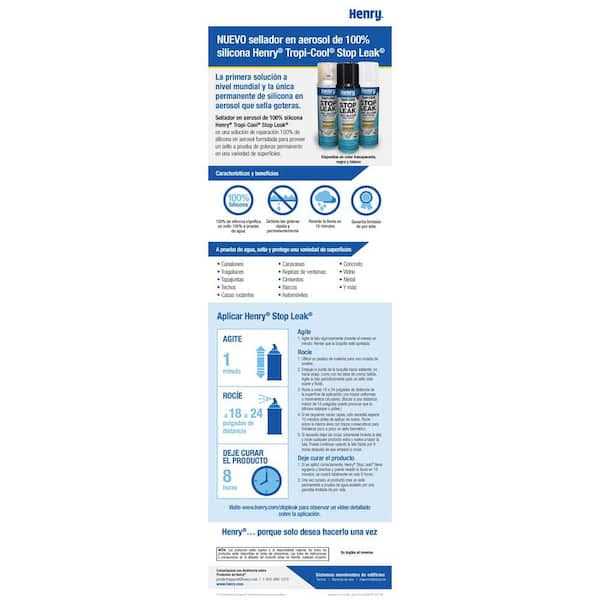 Henry He880w025 880 Tropi-Cool Silicone Spray Sealer - Cheap Fitting