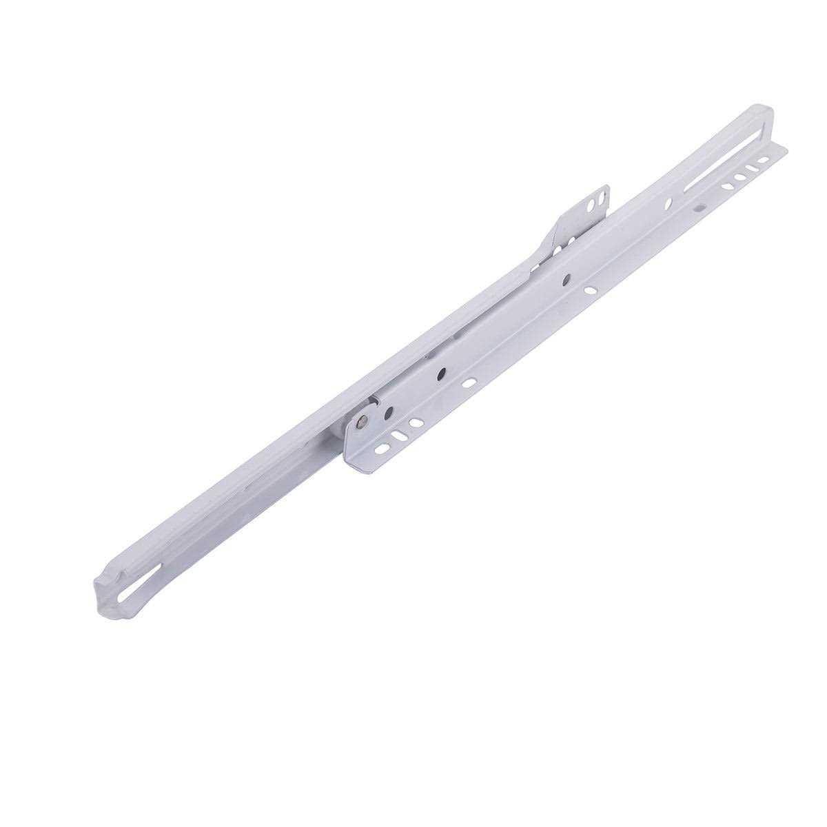 South Main Hardware White Coated Steel Euro Bottom Mount Drawer Slides - Cheap Fitting