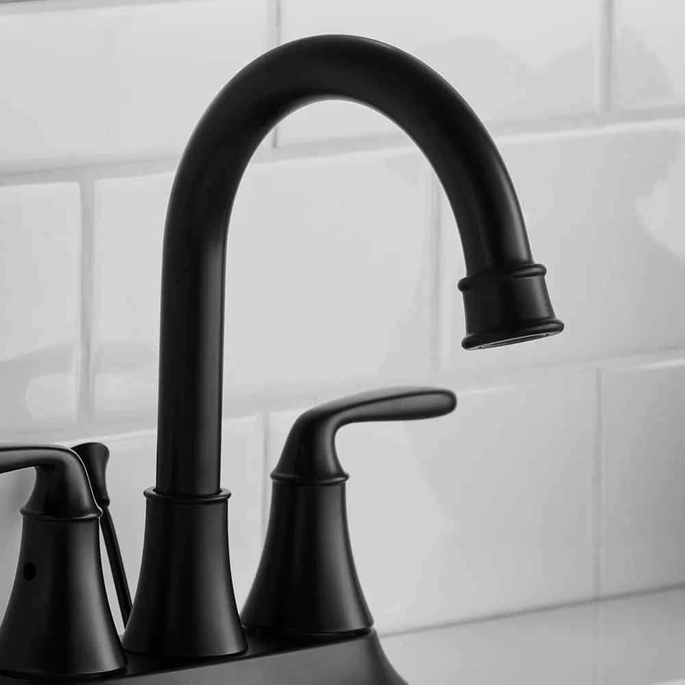 Glacier Bay Sadira 4 in. Centerset 2-Handle High-Arc Bathroom Faucet - Cheap Fitting