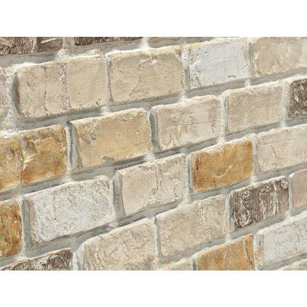 Urestone 24 in. x 46-3/8 in. Faux Used Brick Panel - Cheap Fitting