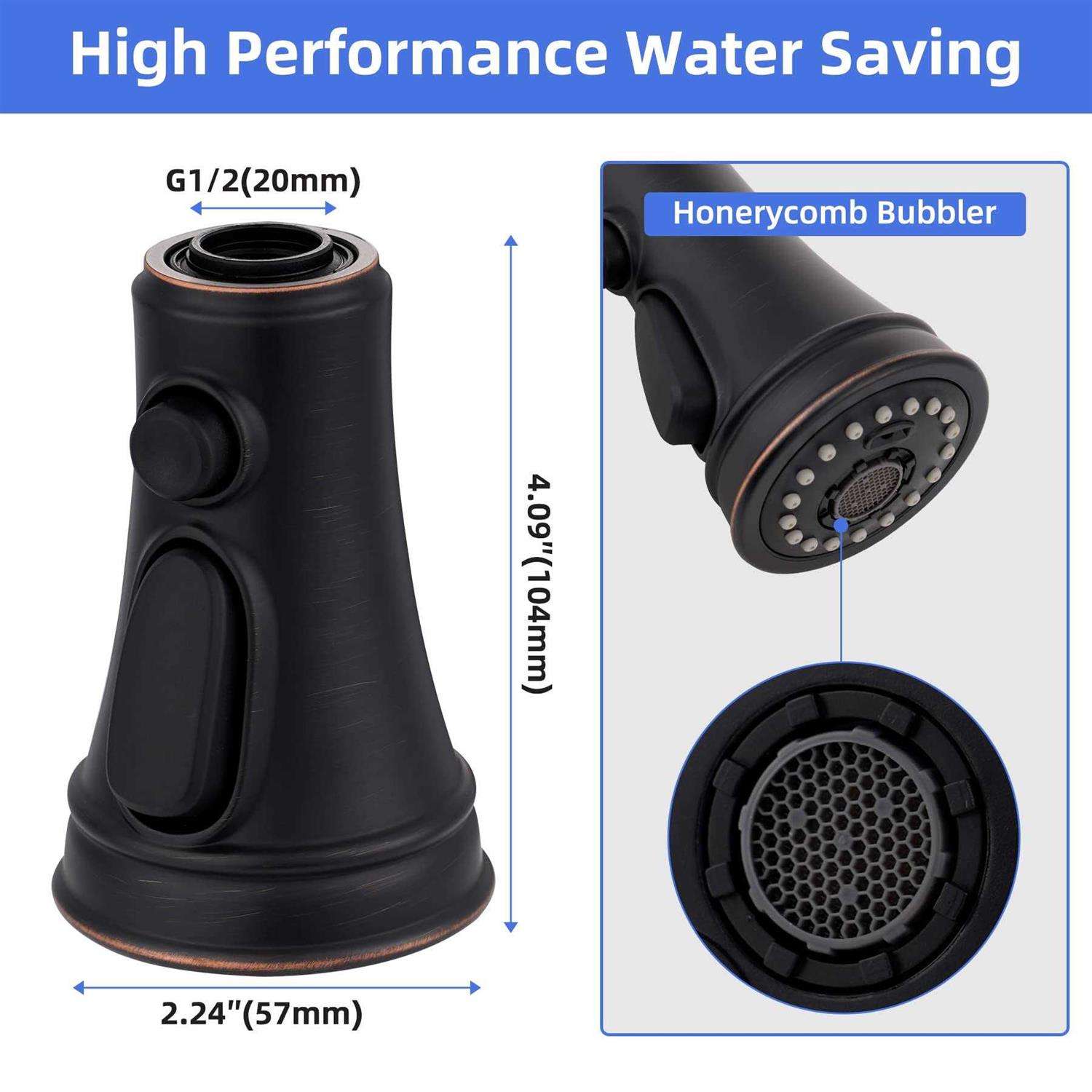 iFealClear Pull Down Spray Head 3 Modes for Kitchen Sink Faucet - Cheap Fitting