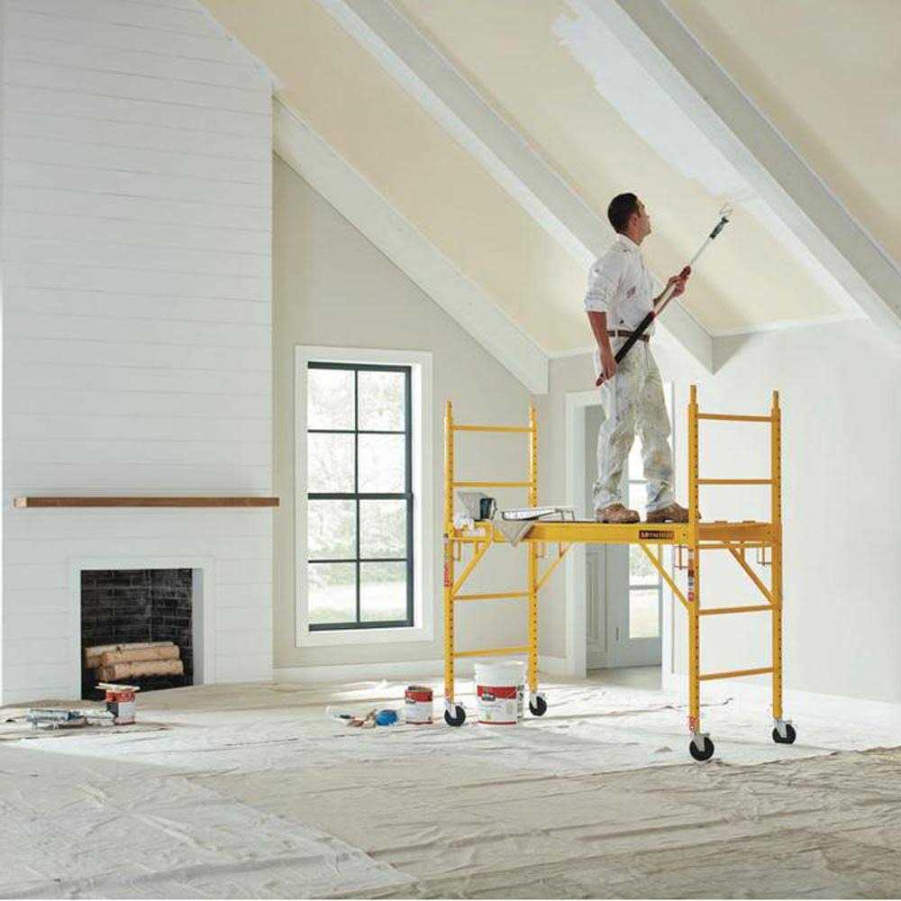 Metaltech Safeclimb Baker Style 6 ft. x 6 ft. x 2-1/2 ft. Scaffold 1100 lbs. Capacity - Cheap Fitting