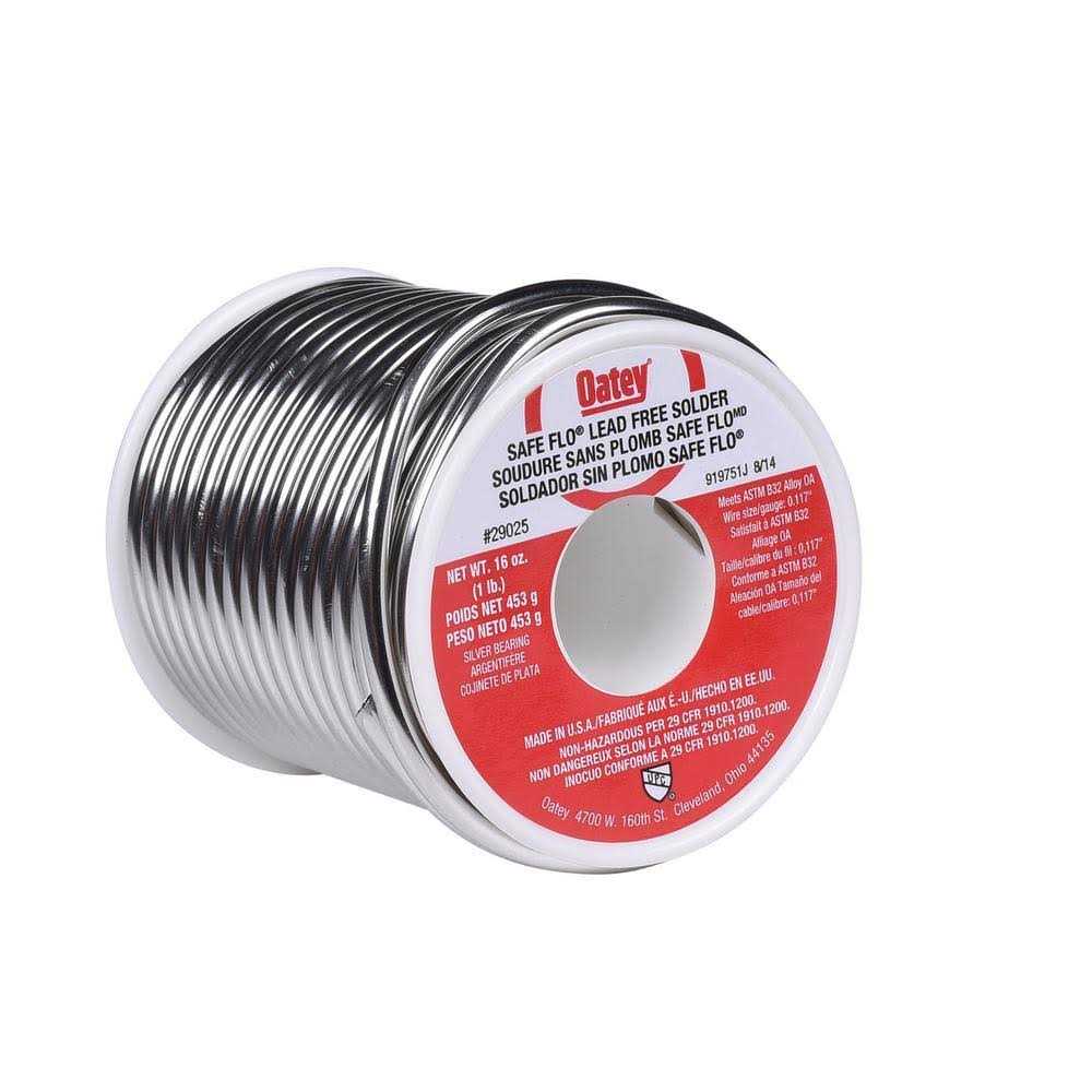 Oatey 29025 1 lb Safe-Flo Silver Wire Solder - Cheap Fitting