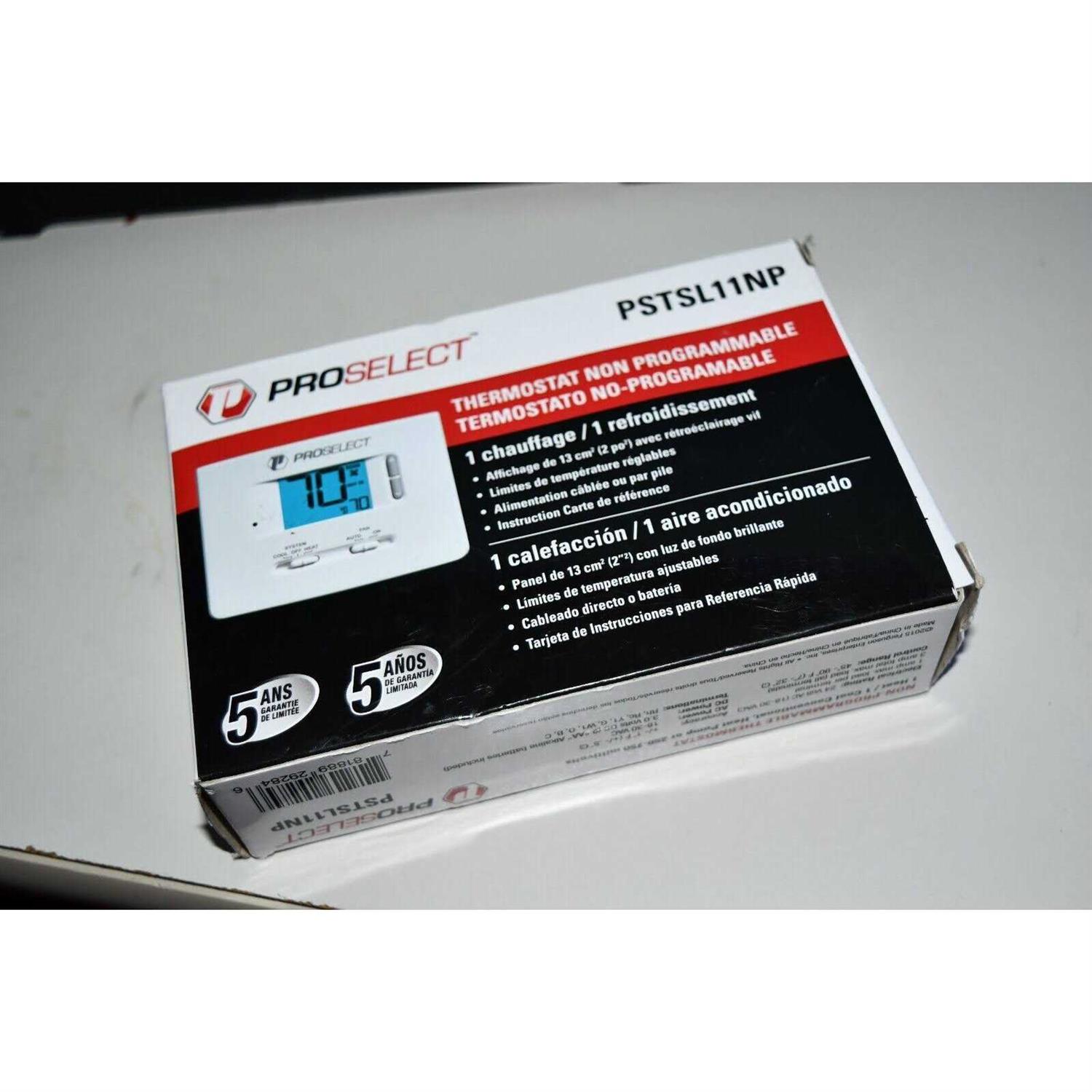 ProSelect SL11NP Digital Non-Programmable Thermostat PSTSL11NP - Cheap Fitting