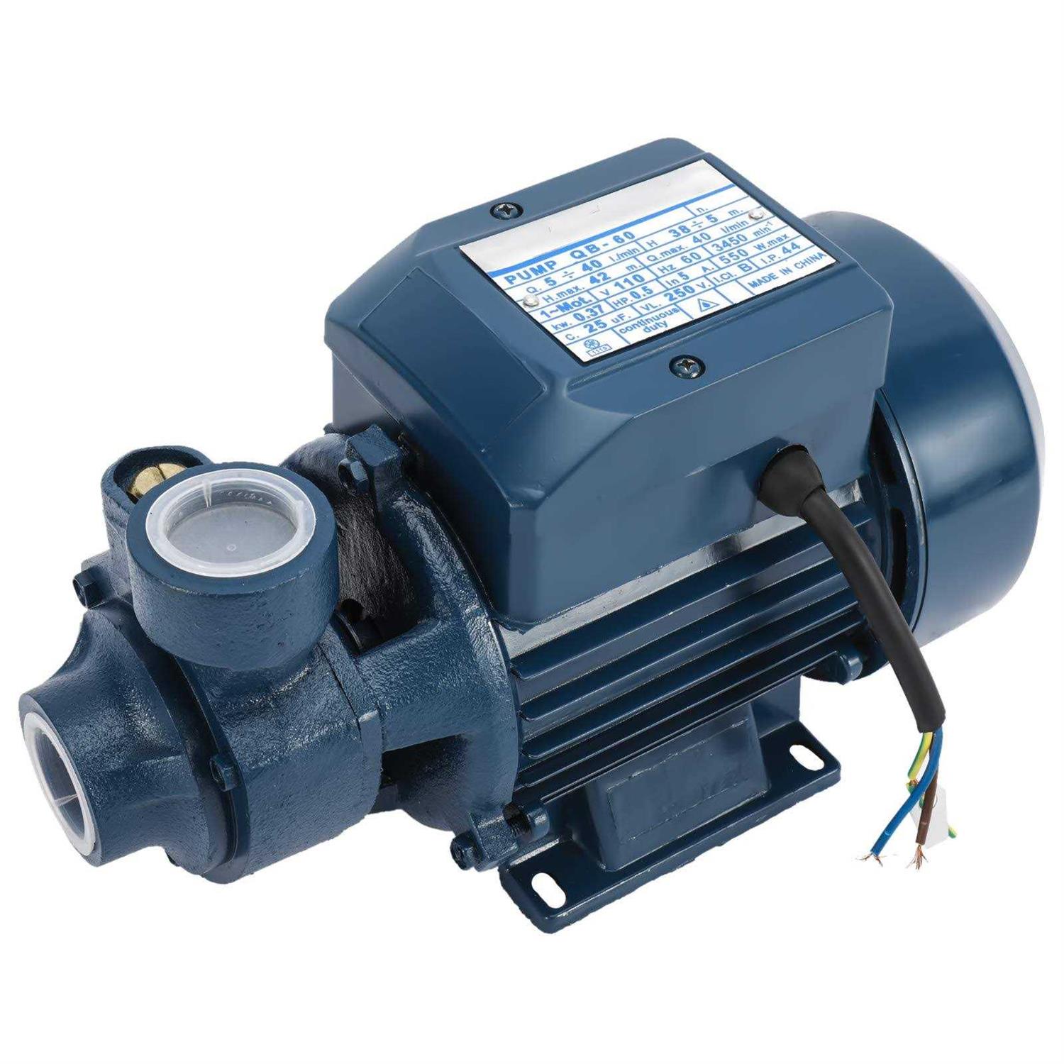 KUNTEC 1/2HP Centrifugal Clear Clean Water Pump Electric Industrial Farm Pool Pond - Cheap Fitting