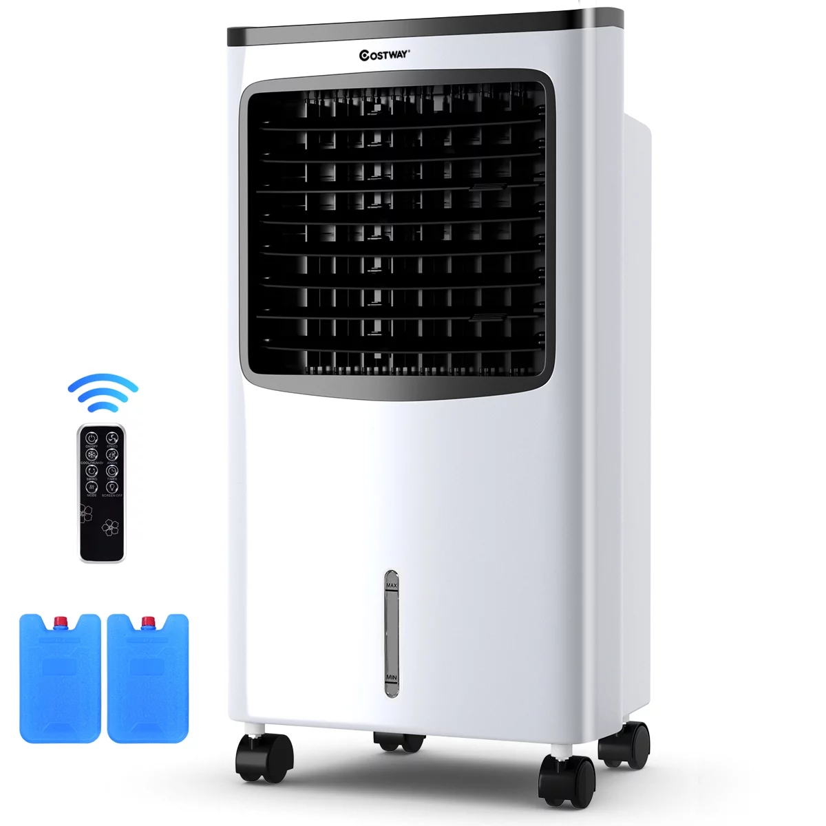 Costway Portable  Cooler Fan Filter Humidify Anion W/ Remote Control - Cheap Fitting