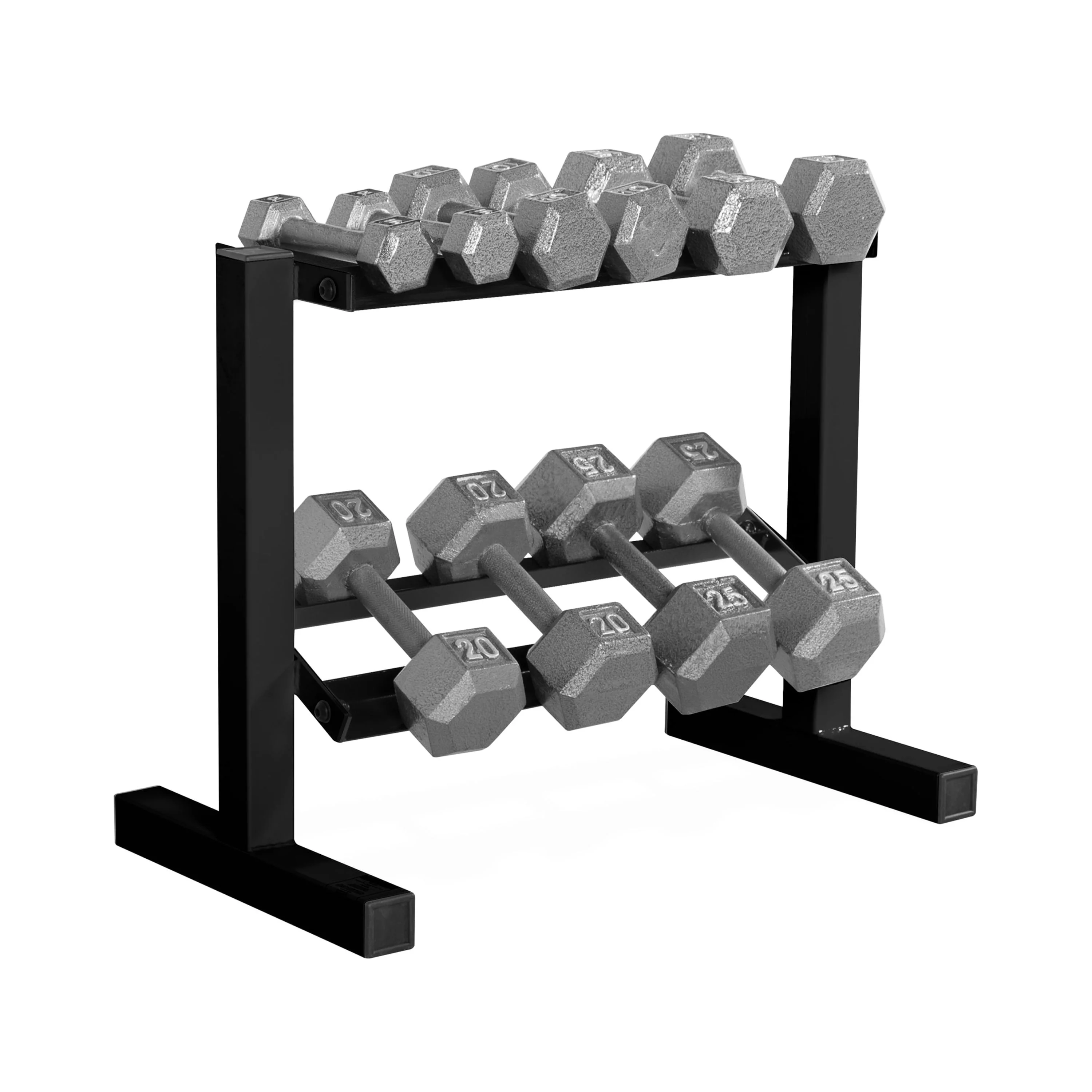 Fuel Pureformance by CAP 24 in. Two-Tier Dumbbell Rack, Black - Cheap Fitting