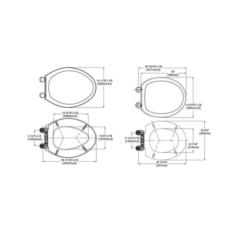 American Standard 5321A65CT.020 Champion Slow-Close Elongated Toilet Seat - Cheap Fitting