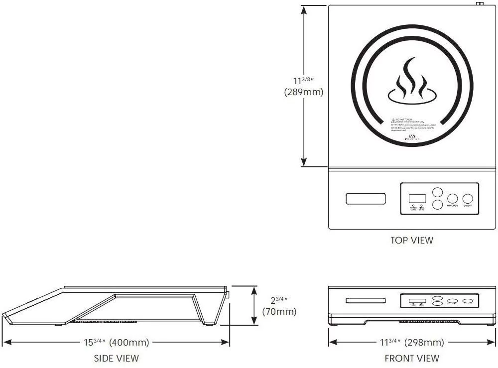 Winco EIC-400E Commercial Electric Induction Cooktop - Cheap Fitting