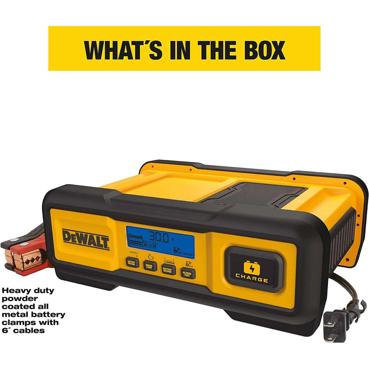 DEWALT 30 Amp Battery Charger 3 Amp Battery Maintainer with 100 Amp Engine Start - Cheap Fitting