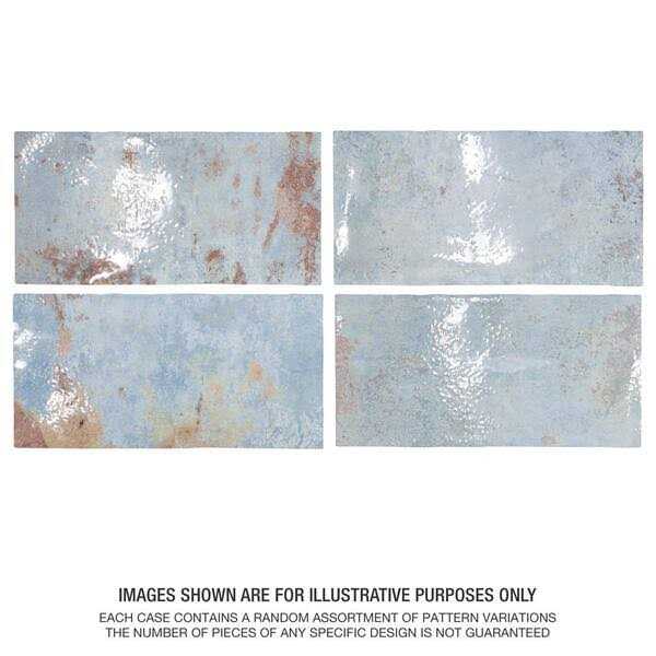 Merola Tile Biarritz 3 in. x 6 in. Ceramic Wall Tile - Cheap Fitting