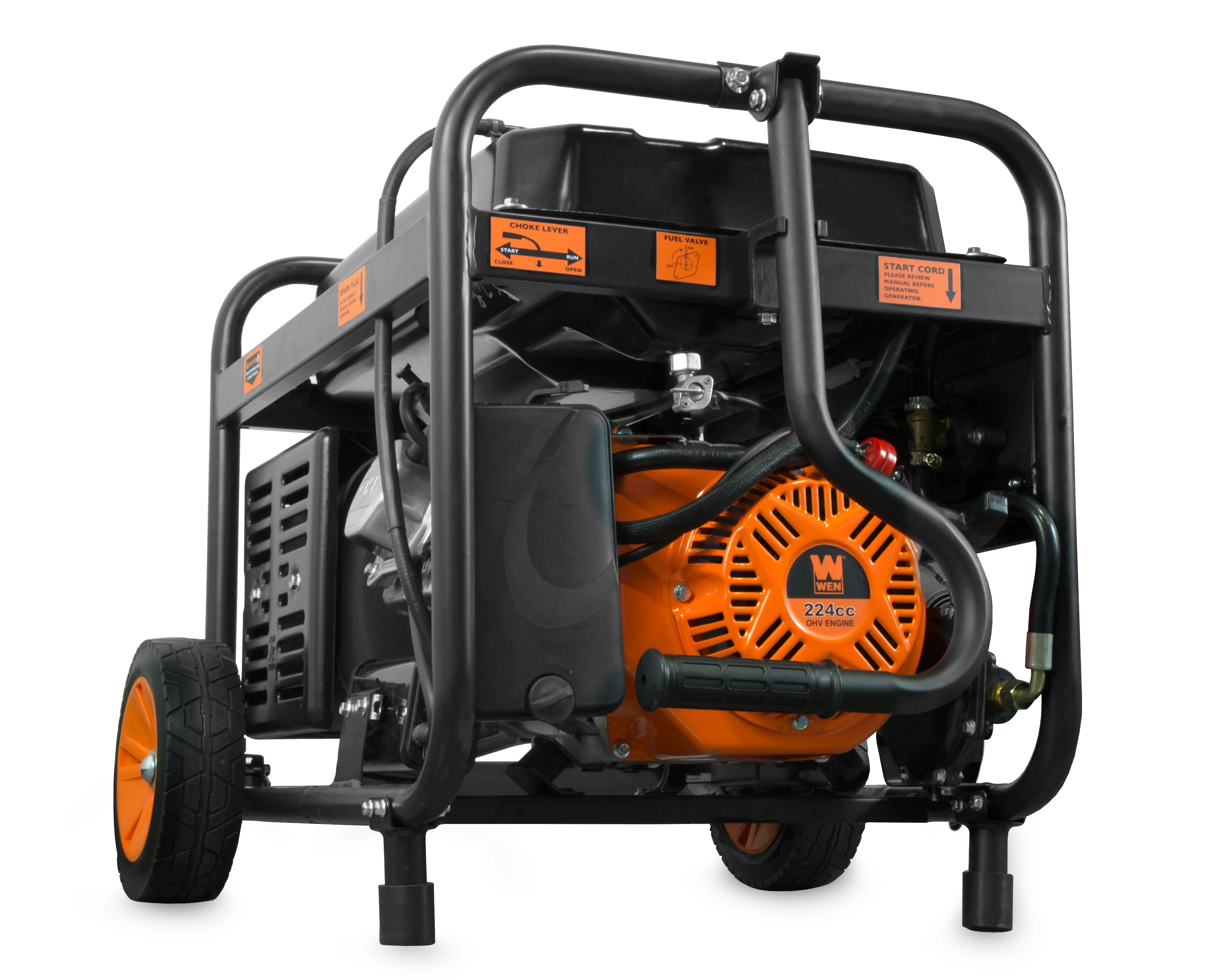 WEN 4,750/3,800-Watt 120-Volt/240-Volt Dual Fuel Gasoline and Propane Powered Electric Start Portable Generator w/ Wheel Kit - Cheap Fitting