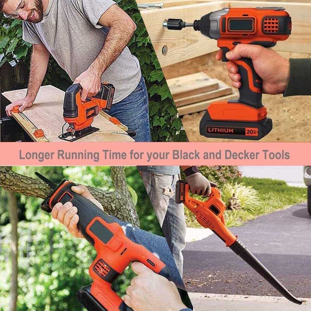 2Pack 20 Volt 3500Ah Replacement for Black and Decker 20V Lithium Battery - Cheap Fitting