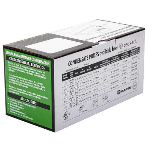 Beckett CL201UL 115Volt Low Profile Automatic Condensate Removal Pump - Cheap Fitting