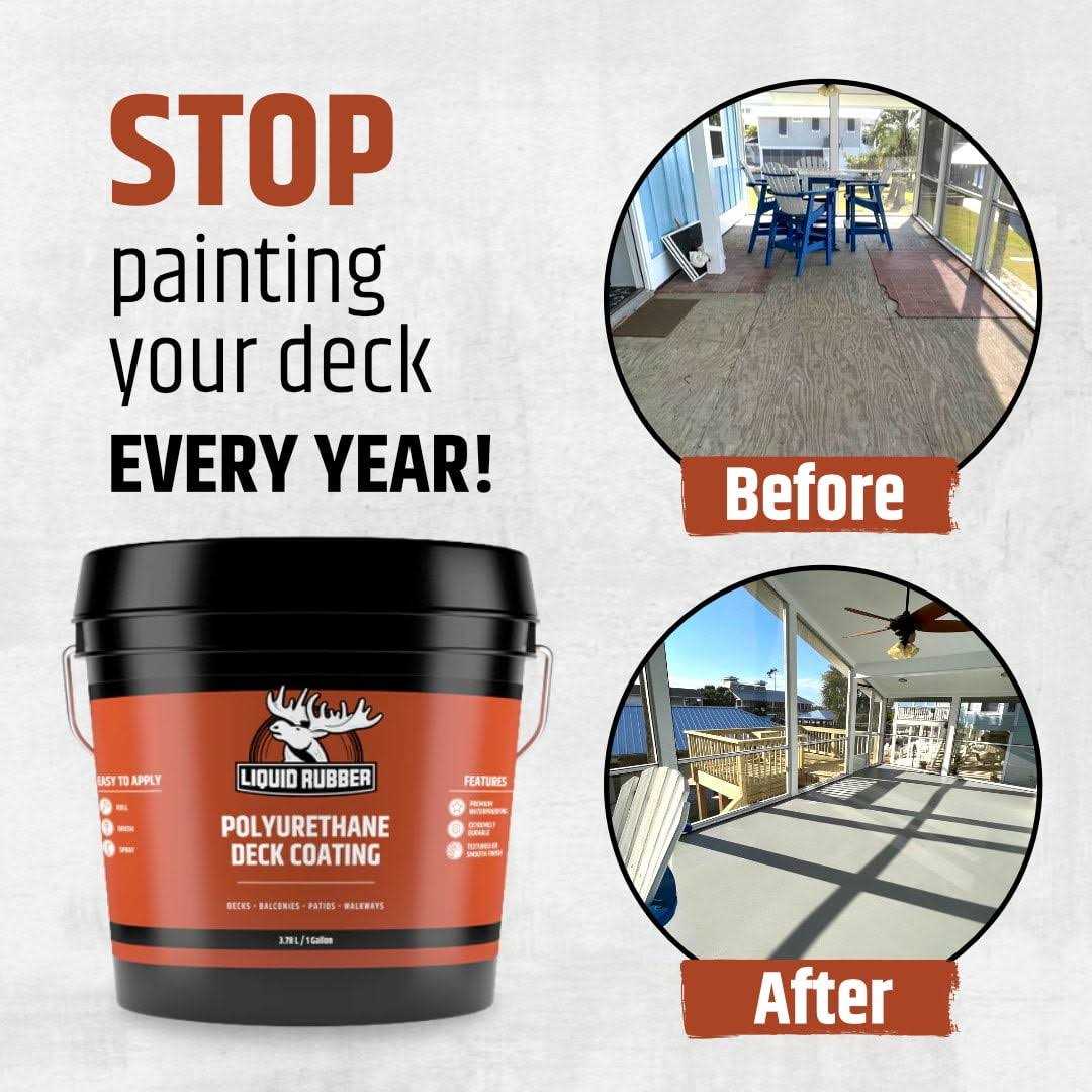 Liquid Rubber Smooth Polyurethane Deck Coating Solar Protection Deck Sealant - Cheap Fitting