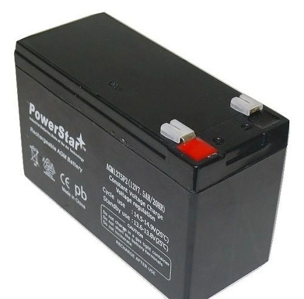 PowerStar AGM1275-2Pack03 12V 7.5 to 9Ah SLA Battery for Electric Scooters & Toy Car - Cheap Fitting