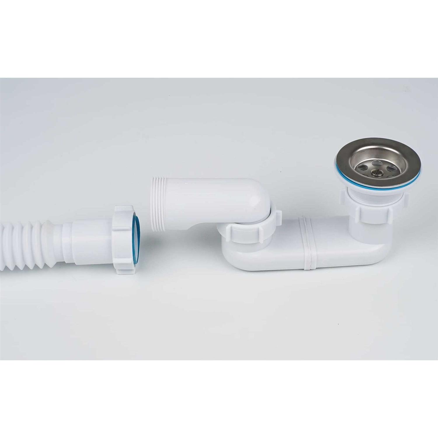 Bath Shower Drain Low Profile p Trap 1 1/2 Bath Flat Trap Kit for Acrylic bathtubs - Cheap Fitting