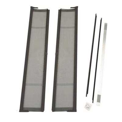 Brisa Aluminum Double Sliding Screen Doors LARSON Door Size: 81 H x 72 W x 2 D, Finish: Brown - Cheap Fitting