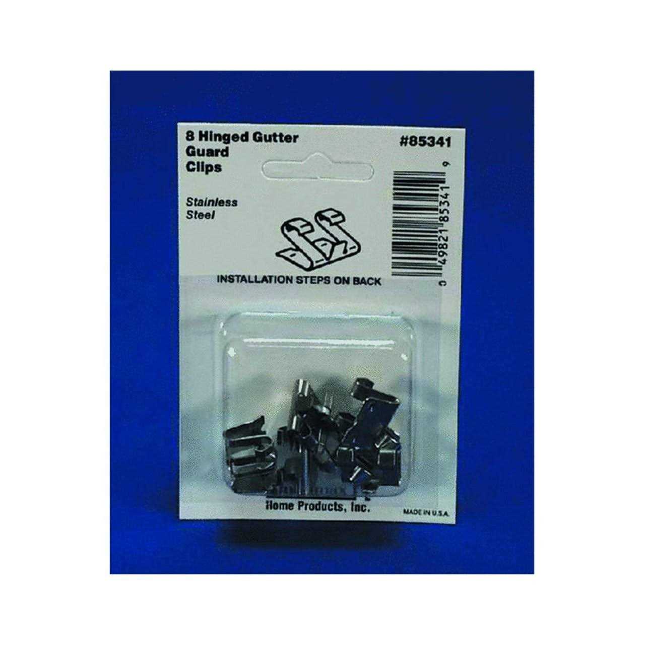 Amerimax Home Products Stainless Steel Hinged Gutter Guard Clips - Cheap Fitting