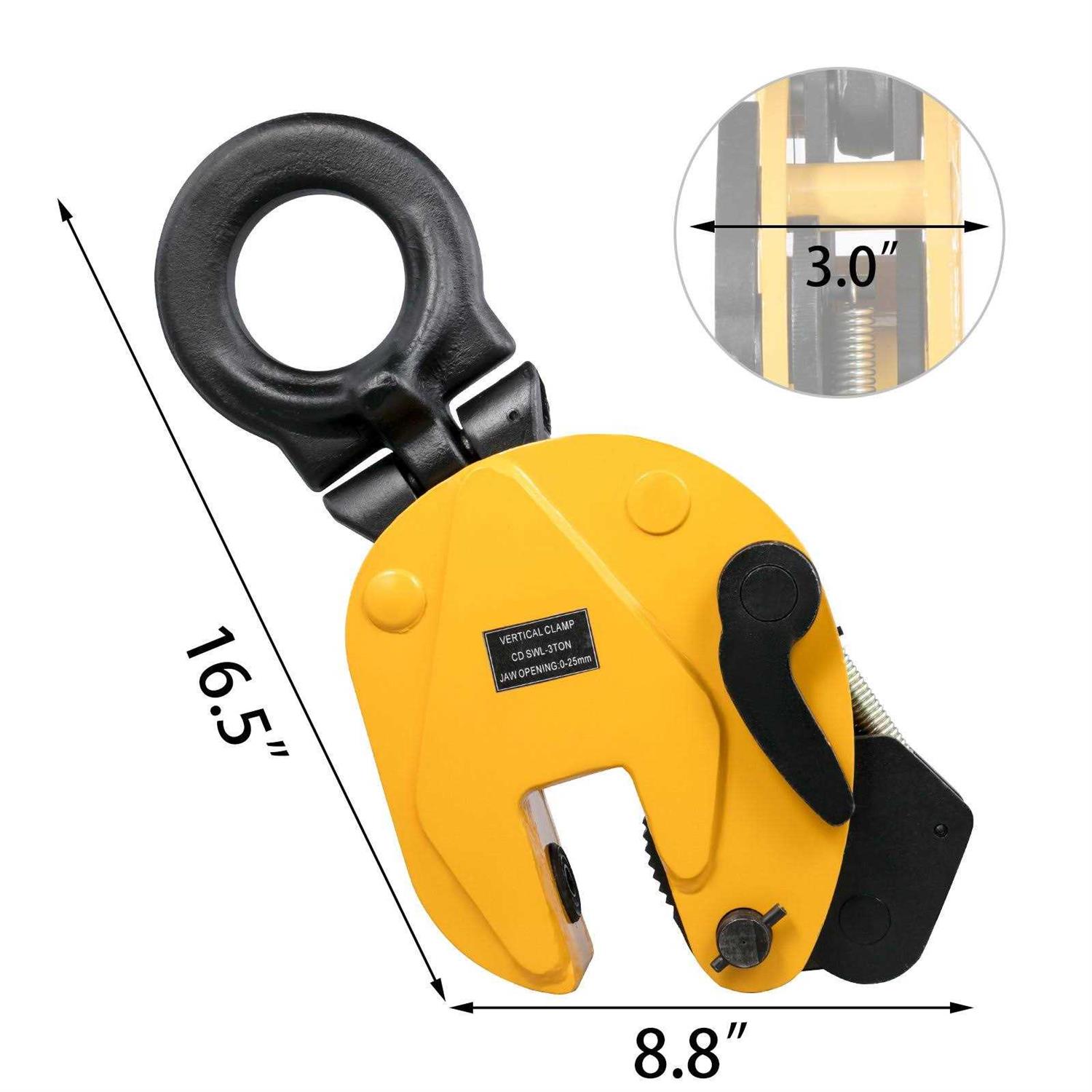 VEVOR Lifting Clamp Working Load Vertical Plate Clamp Jaw Opening SDGBQ - Cheap Fitting