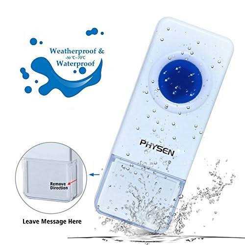 Wireless Doorbell Physen Waterproof Door bell Chime Kit Operating at 1300-ft Range 58 Adjustable Melodies 5 Volume Levels & Led Flash - Cheap Fitting