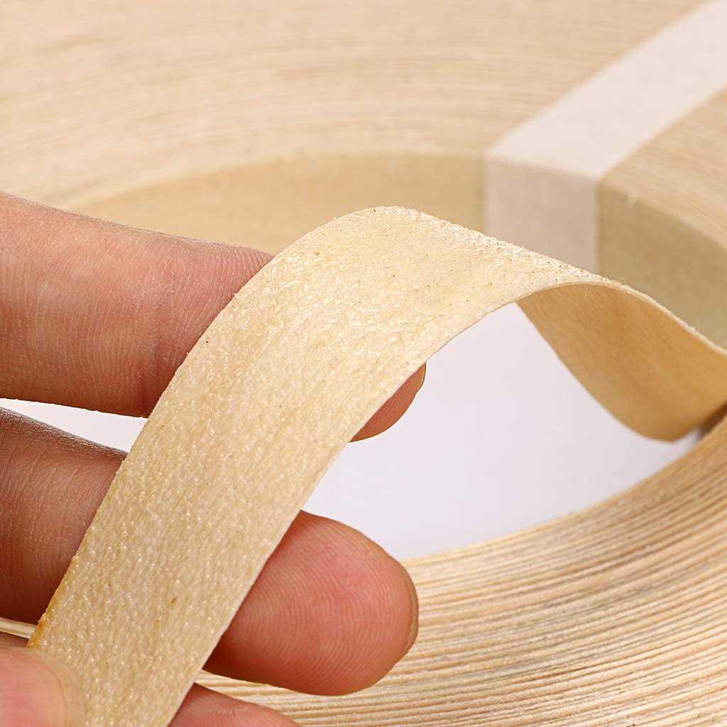 Skelang Roll Wood Veneer Edge Banding Preglued Iron-On with Hot Melt Adhesive Edgebanding Flexible Wood Tape - Cheap Fitting