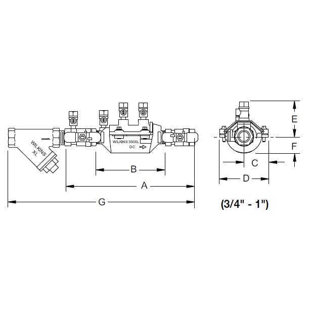Zurn Wilkins 1-350XL 1 350XL Double Check Backflow Preventer - Cheap Fitting