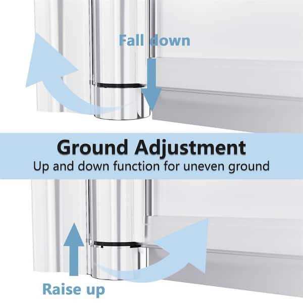 ES-DIY 24-25 in. W x 72 in. H Pivot Frameless Swing Corner Shower Panel with Shower Door Clear Glass - Cheap Fitting