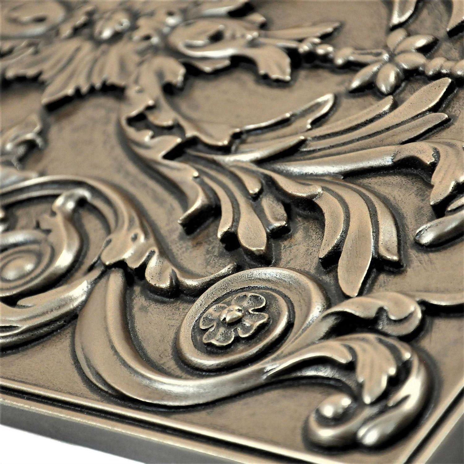 Niche Tiles Viola Bronze Matte Finish 12 in. x 18 in. Hand Made Metal Backsplash Decorative Mural Plaque Tile - Cheap Fitting