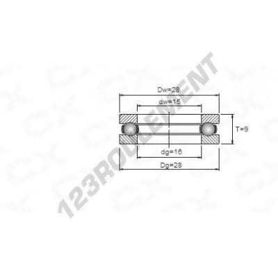 Thrust Ball Bearing 51102 – 15x28x9 mm - Cheap Fitting