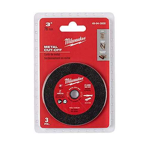 Milwaukee 49-94-9000 9 X 3/32 X 7/8 Metal Cut-Off Wheel - Cheap Fitting